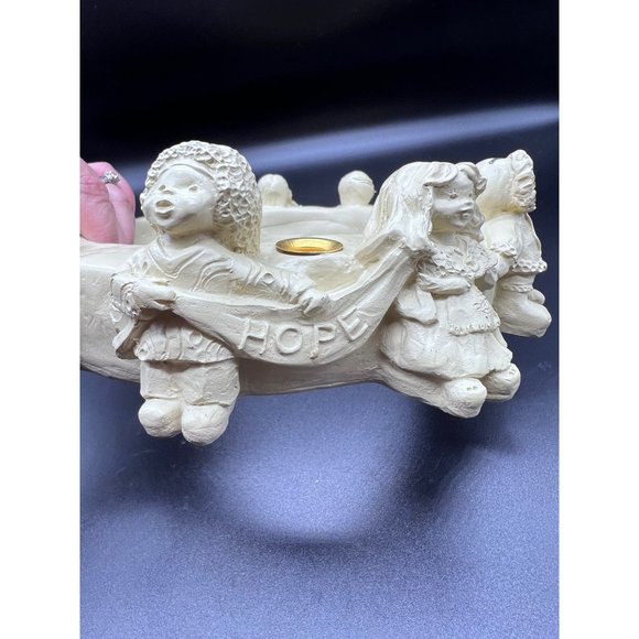 Vintage Abbey Press Advent Wreath Candle Holder Children All Over The World  - Picture 12 of 13